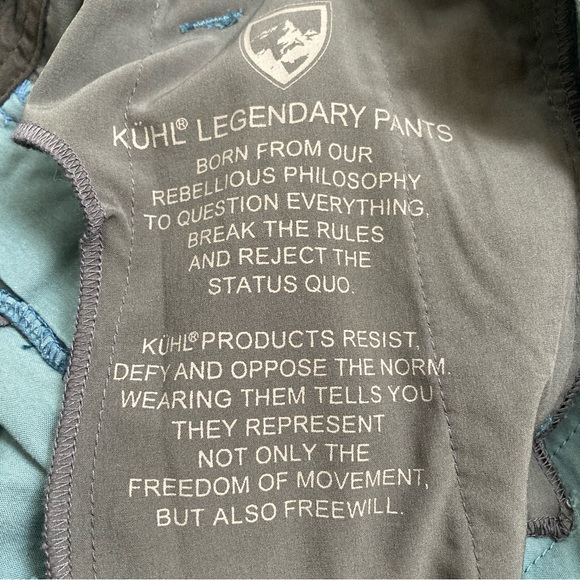 KÜHL Blue Spire Roll-Up Pants Women's Hiking Convertible Gorpcore Size 10 Short - Picture 11 of 13